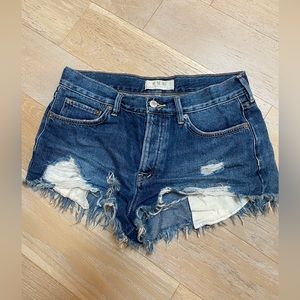 Free People Distressed Cutoff Shorts